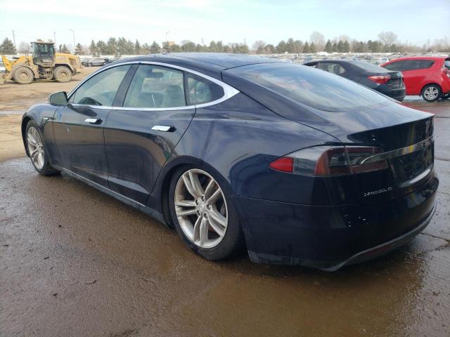 5YJSA1CN1CFP01719 - 2012 TESLA MODEL S BLUE photo 2