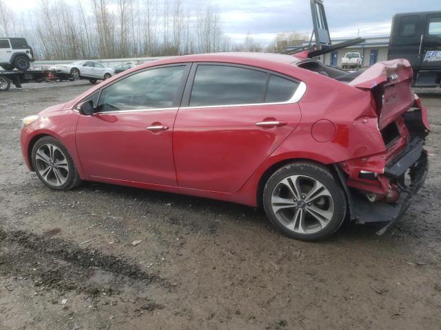 KNAFZ4A83G5612991 - 2016 KIA FORTE EX RED photo 2