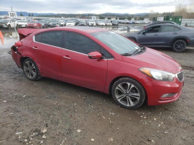 KNAFZ4A83G5612991 - 2016 KIA FORTE EX RED photo 4