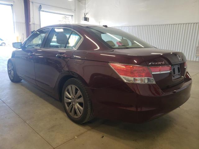 1HGCP2F89CA115262 - 2012 HONDA ACCORD EXL BURGUNDY photo 2