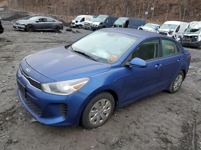 3KPA24AD2LE316888 - 2020 KIA RIO LX BLUE photo 1