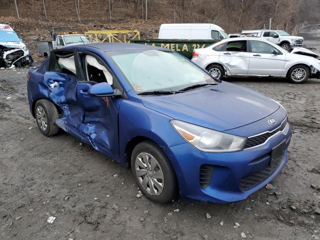 3KPA24AD2LE316888 - 2020 KIA RIO LX BLUE photo 4