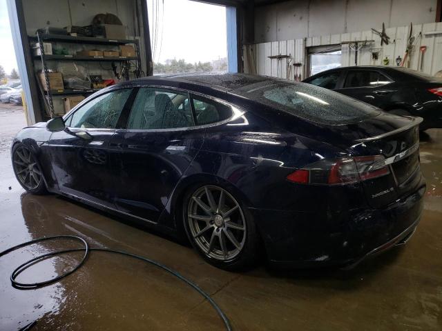 5YJSA1DP1DFP12690 - 2013 TESLA MODEL S Կապույտ լուսանկար 2