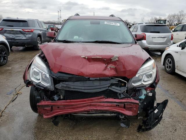 2GNALCEKXH6210462 - 2017 CHEVROLET EQUINOX LT MAROON photo 5