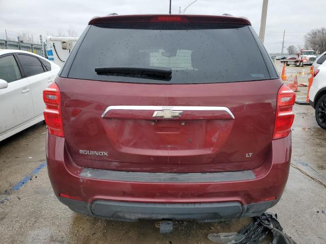 2GNALCEKXH6210462 - 2017 CHEVROLET EQUINOX LT MAROON photo 6