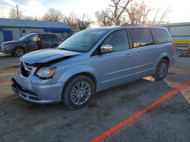 2C4RC1CG5DR534572 - 2013 CHRYSLER TOWN & COU TOURING L BLUE photo 1