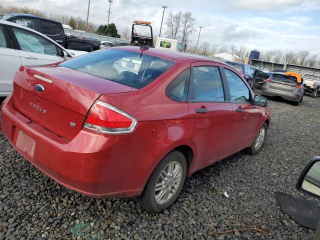 1FAHP35NX9W145129 - 2009 FORD FOCUS SE RED photo 3