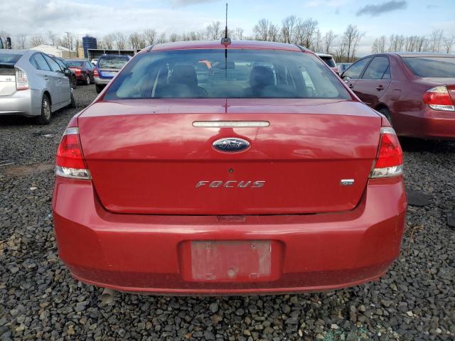 1FAHP35NX9W145129 - 2009 FORD FOCUS SE RED photo 6