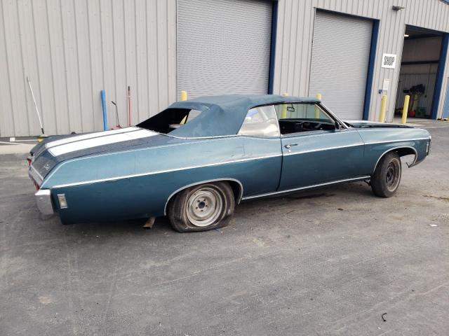 164679S059570 - 1969 CHEVROLET IMPALA BLUE photo 3