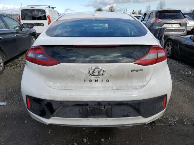 KMHC75LD3KU105417 - 2019 HYUNDAI IONIQ LIMITED WHITE photo 6