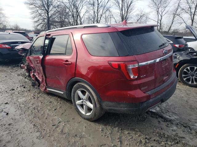 1FM5K7D8XKGA83788 - 2019 FORD EXPLORER XLT MAROON photo 2