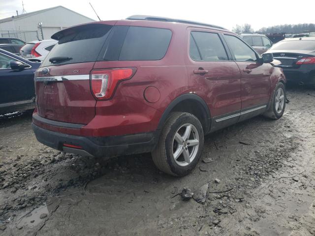 1FM5K7D8XKGA83788 - 2019 FORD EXPLORER XLT MAROON photo 3