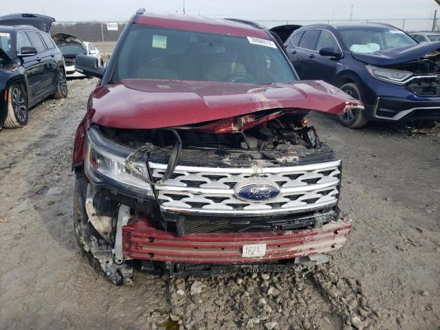 1FM5K7D8XKGA83788 - 2019 FORD EXPLORER XLT MAROON photo 5