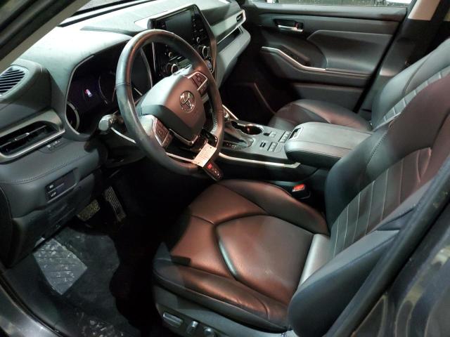 5TDHZRBHXMS153570 - 2021 TOYOTA HIGHLANDER XLE CHARCOAL photo 7
