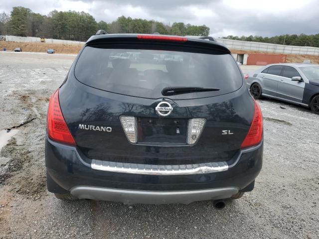 JN8AZ08T96W428958 - 2006 NISSAN MURANO SL BLACK photo 6