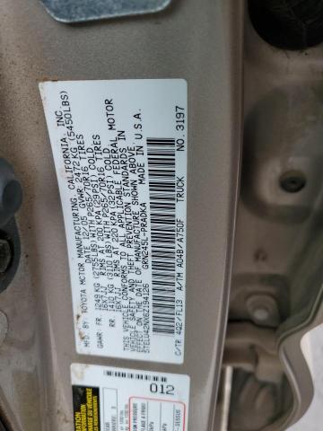 5TELU42NX6Z194126 - 2006 TOYOTA TACOMA DOUBLE CAB 米色 照片 12