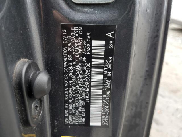 JTKJF5C76E3075180 - 2014 TOYOTA SCION TC 石墨色 照片 12