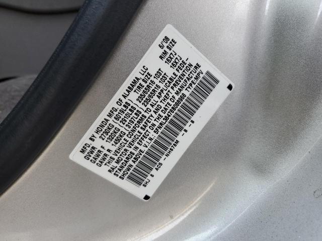 5FNRL38478B088968 - 2008 HONDA ODYSSEY EX SILVER photo 14