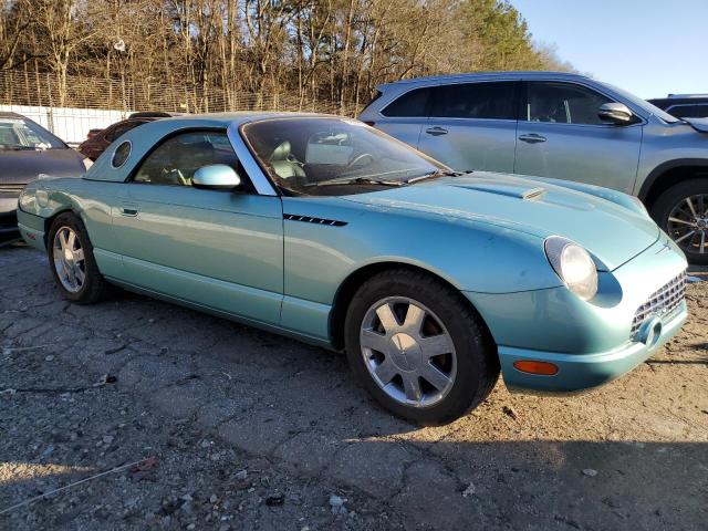 1FAHP60A72Y114565 - 2002 FORD THUNDERBIR TURQUOISE photo 4