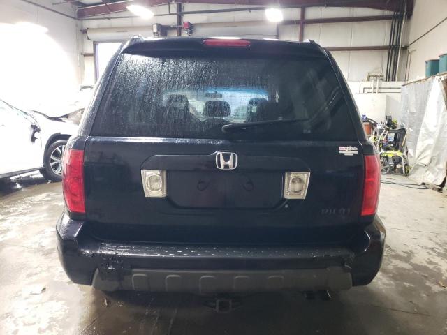 2HKYF18624H511458 - 2004 HONDA PILOT EXL BLACK photo 6