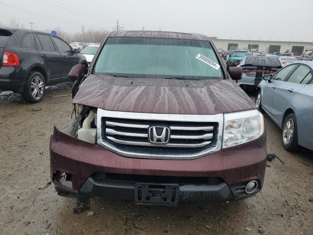 5FNYF4H56CB048102 - 2012 HONDA PILOT EXL BURGUNDY photo 5