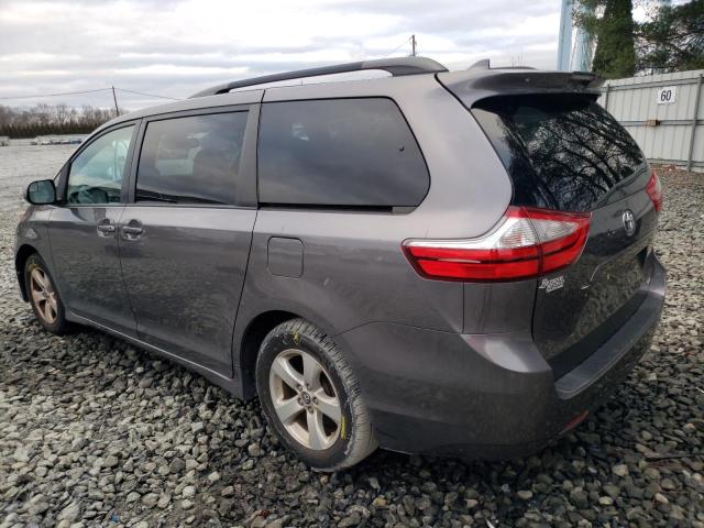 5TDKZ3DC2JS903219 - 2018 TOYOTA SIENNA LE GRAY photo 2