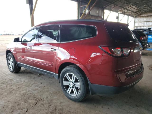 1GNKRGKDXHJ260331 - 2017 CHEVROLET TRAVERSE LT MAROON photo 2