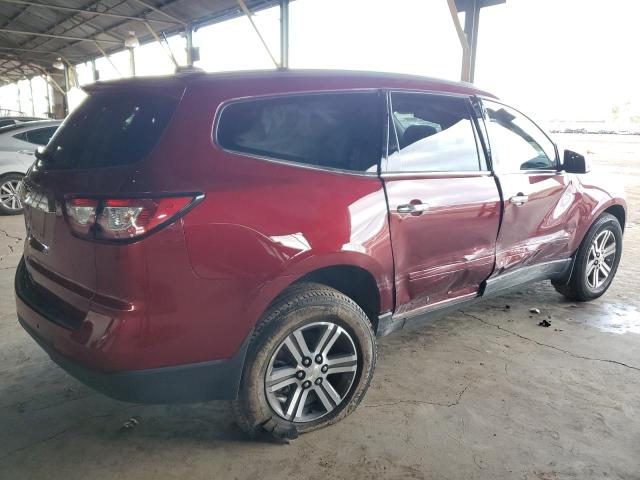 1GNKRGKDXHJ260331 - 2017 CHEVROLET TRAVERSE LT MAROON photo 3