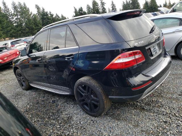 4JGDA5HBXFA460458 - 2015 MERCEDES-BENZ ML 350 4MATIC BLACK photo 2