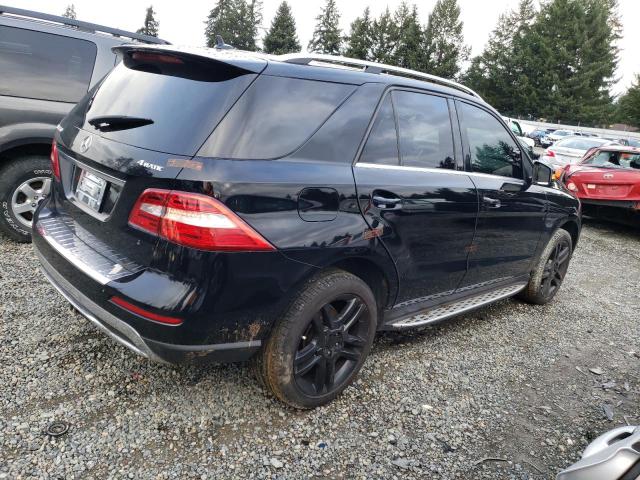 4JGDA5HBXFA460458 - 2015 MERCEDES-BENZ ML 350 4MATIC BLACK photo 3