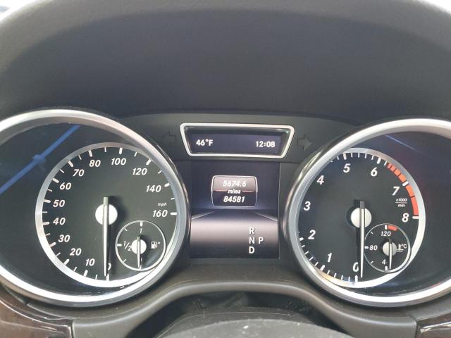 4JGDA5HBXFA460458 - 2015 MERCEDES-BENZ ML 350 4MATIC BLACK photo 9