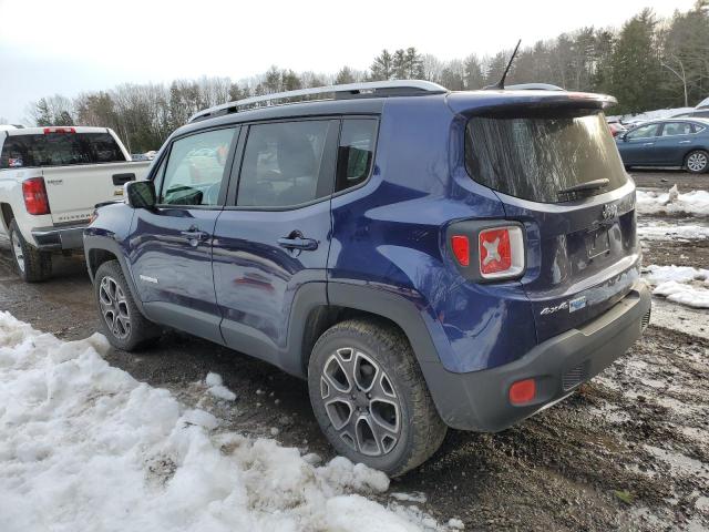 ZACCJBDT9GPC69869 - 2016 JEEP RENEGADE LIMITED BLUE photo 2