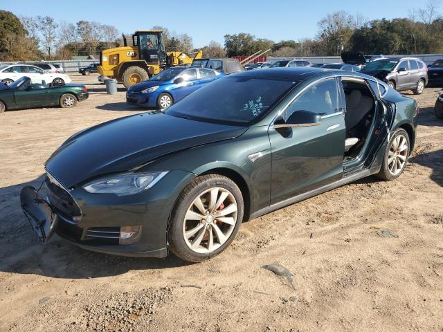 5YJSA1H18EFP32748 - 2014 TESLA MODEL S GRAY photo 1