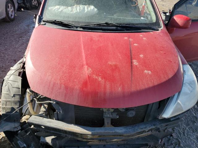 3N1BC1CPXCL378450 - 2012 NISSAN VERSA S RED photo 11