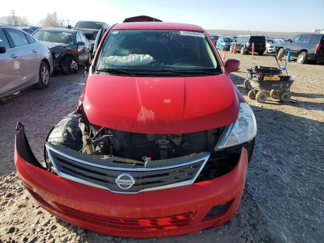 3N1BC1CPXCL378450 - 2012 NISSAN VERSA S RED photo 5