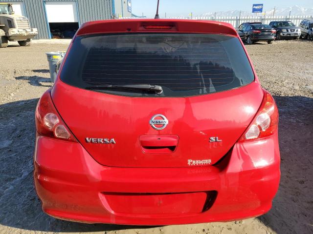 3N1BC1CPXCL378450 - 2012 NISSAN VERSA S RED photo 6