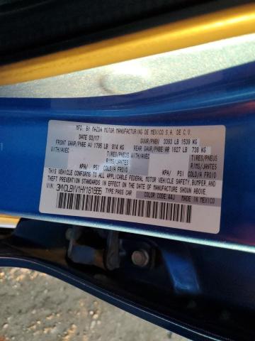 3MYDLBYV1HY181665 - 2017 TOYOTA YARIS IA BLUE photo 12