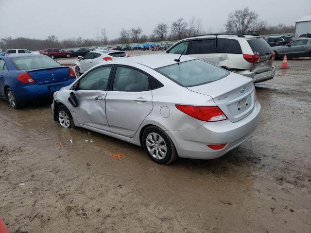 KMHCT4AE4HU243509 - 2017 HYUNDAI ACCENT SE SILVER photo 2