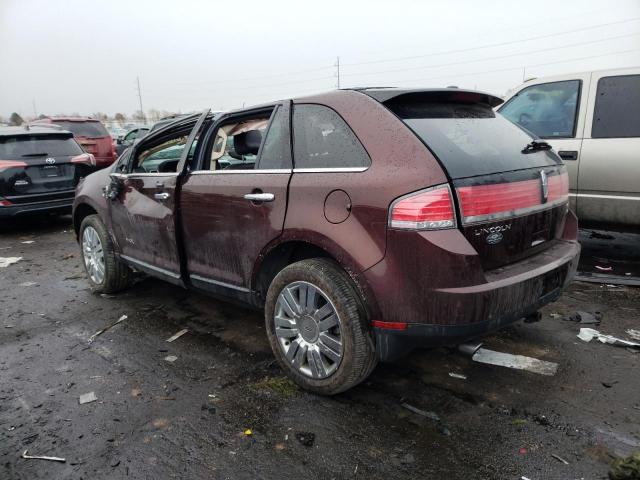 2LMDU88C79BJ04886 - 2009 LINCOLN MKX BURGUNDY photo 2