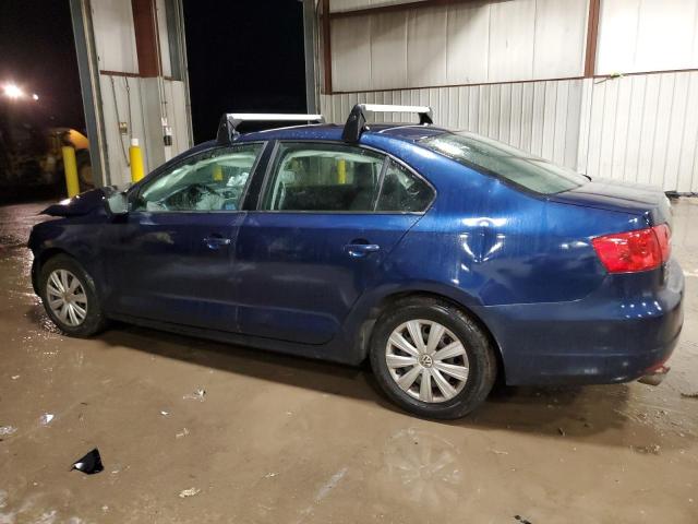 3VW2K7AJ4EM382800 - 2014 VOLKSWAGEN JETTA BASE BLUE photo 2