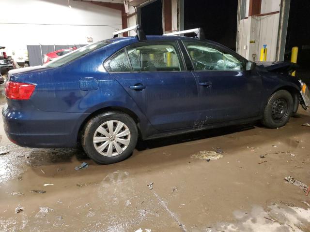 3VW2K7AJ4EM382800 - 2014 VOLKSWAGEN JETTA BASE BLUE photo 3