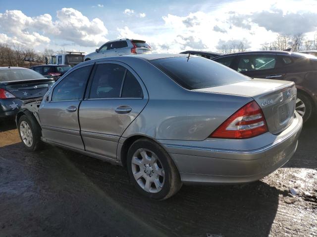 WDBRF92H26F800994 - 2006 MERCEDES-BENZ C 280 4MATIC SILVER photo 2