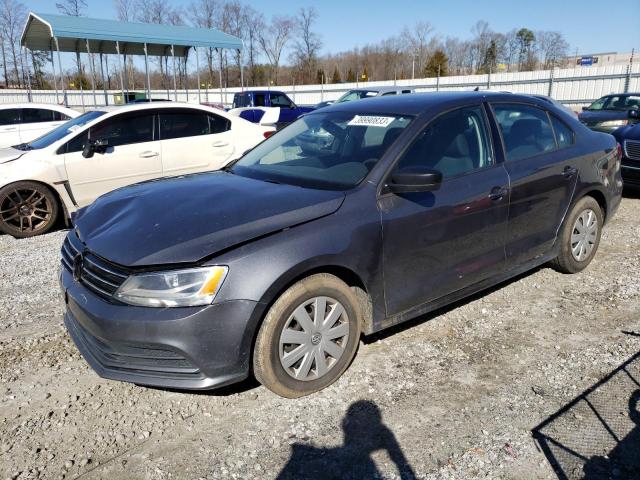 3VW2K7AJ2FM402320 - 2015 VOLKSWAGEN JETTA BASE رمادي صورة 1