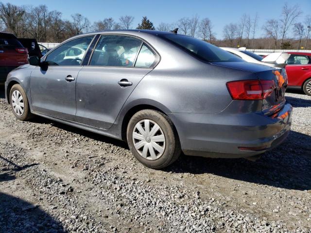 3VW2K7AJ2FM402320 - 2015 VOLKSWAGEN JETTA BASE رمادي صورة 2
