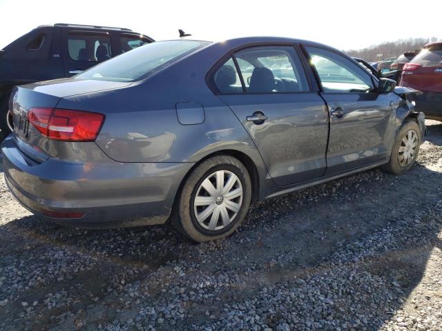 3VW2K7AJ2FM402320 - 2015 VOLKSWAGEN JETTA BASE رمادي صورة 3