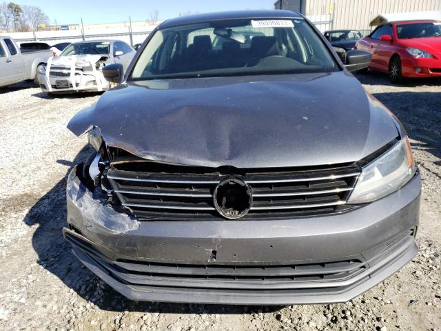 3VW2K7AJ2FM402320 - 2015 VOLKSWAGEN JETTA BASE رمادي صورة 5