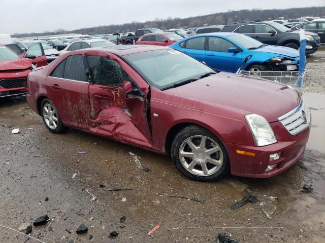 1G6DC67A450159382 - 2005 CADILLAC STS RED photo 4