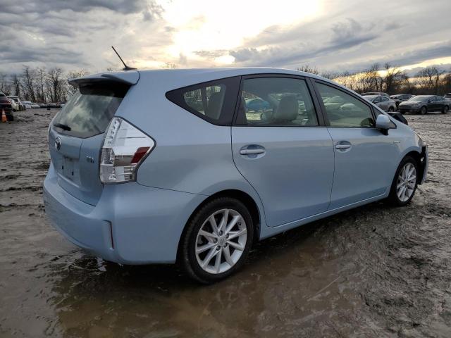 JTDZN3EU0EJ002158 - 2014 TOYOTA PRIUS V BLUE photo 3