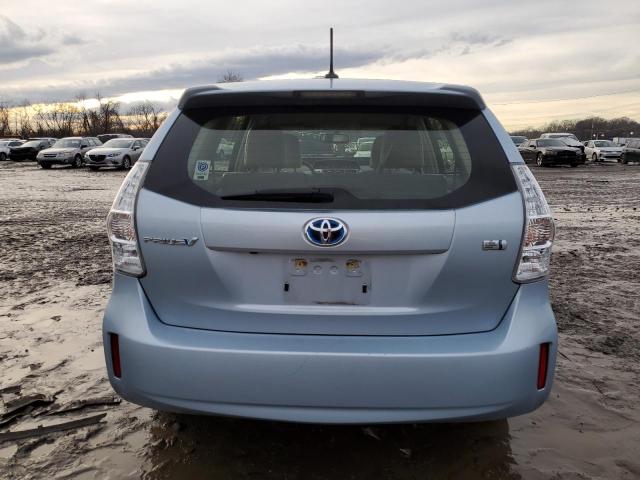 JTDZN3EU0EJ002158 - 2014 TOYOTA PRIUS V BLUE photo 6