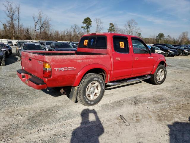 5TEGM92NX3Z154901 - 2003 TOYOTA TACOMA DOUBLE CAB PRERUNNER RED photo 3